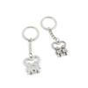 2 Pieces Keyring Keychain Keytag Key Ring Chain Tag Door Car Wholesale Jewelry Making Charms B2WN6 Robot Lover view 1