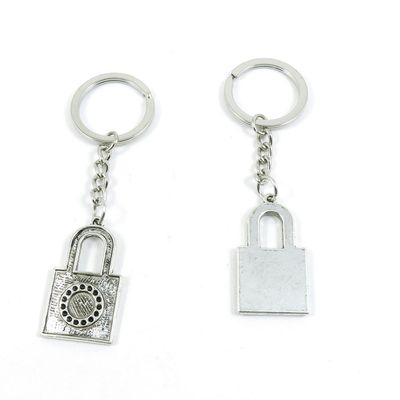 1 Pieces Keyring Keychain Keytag Key Ring Chain Tag Door Car Wholesale Jewelry Making Charms Q7YS0 Lock of Love