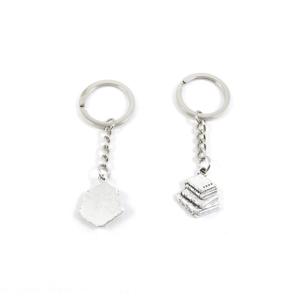 2 Pieces Keyring Keychain Keytag Key Ring Chain Tag Door Car Wholesale Jewelry Making Charms L8IY4 Books