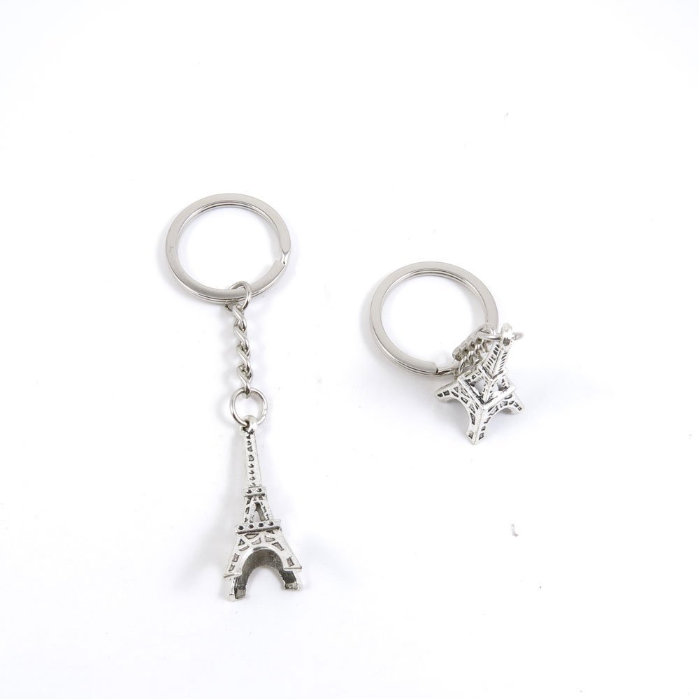 1 Pieces Keyring Keychain Keytag Key Ring Chain Tag Door Car Wholesale Jewelry Making Charms K6OK8 Paris Eiffel Tower