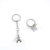 2 Pieces Keyring Keychain Keytag Key Ring Chain Tag Door Car Wholesale Jewelry Making Charms K6OK8 Paris Eiffel Tower view 1