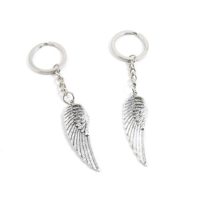 1 Pieces Keyring Keychain Keytag Key Ring Chain Tag Door Car Wholesale Jewelry Making Charms J8VA4 Angel Wings
