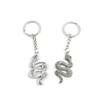 2 Pieces Keyring Keychain Keytag Key Ring Chain Tag Door Car Wholesale Jewelry Making Charms Y5NA1 Viper Snake view 1
