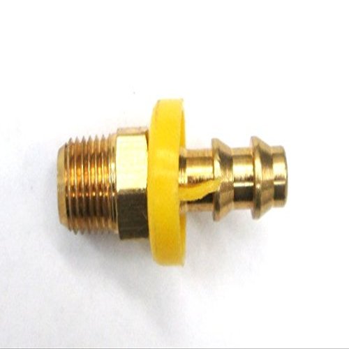 BR 10004B-106-1/4 Pushlock Hose X 3/8 Male Pipe (.675''-18 Threads)