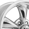 REV Wheels 100P-8806100 100 Series- 18x8-4.5 bs - 5x4.75/5x120.65 -Polished view 2