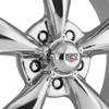 REV Wheels 100P-8806100 100 Series- 18x8-4.5 bs - 5x4.75/5x120.65 -Polished view 3