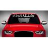 Noizy Graphics 40" x 4" Cali Life #1 Car Windshield Sticker Truck Window Vinyl Decal Color: Light Gray view 1