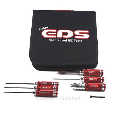 EDS Racing 7 Piece Tools Set w/ Bag for Electric Touring Cars