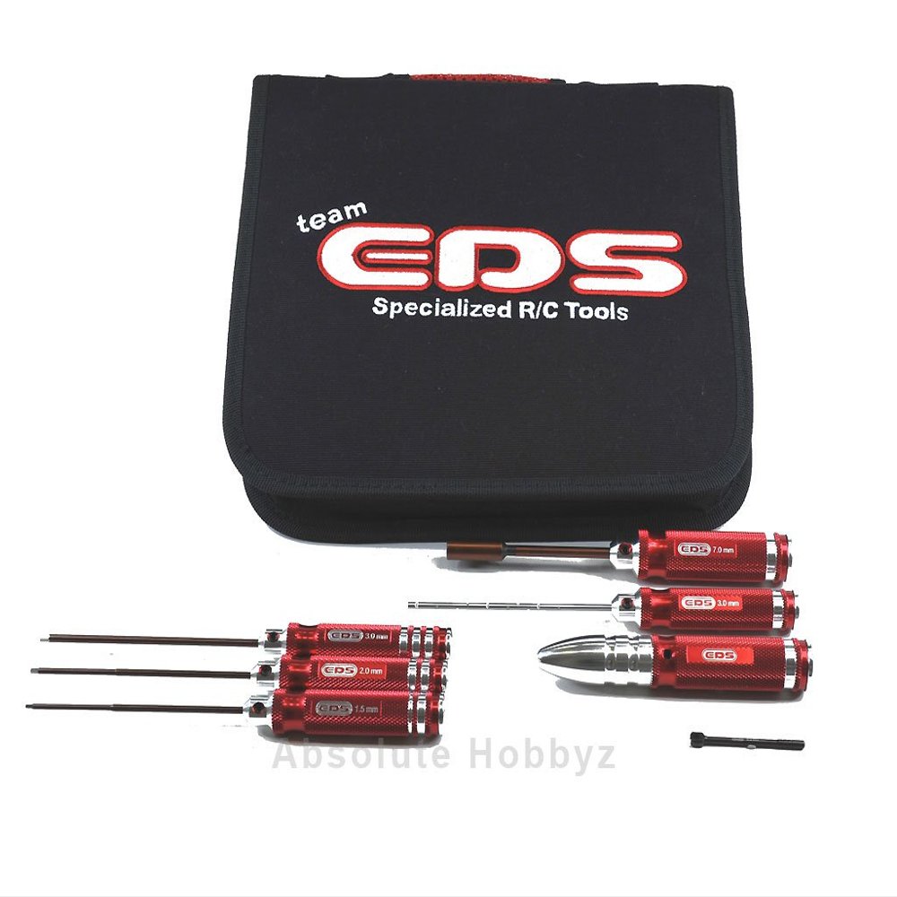 EDS Racing 7 Piece Tools Set w/ Bag for Electric Touring Cars