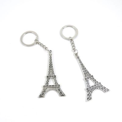 1 Pieces Keyring Key Ring K5NZ8 Paris Eiffel Tower Keychain Automotive Car Door Key Tags Findings Charms Chains