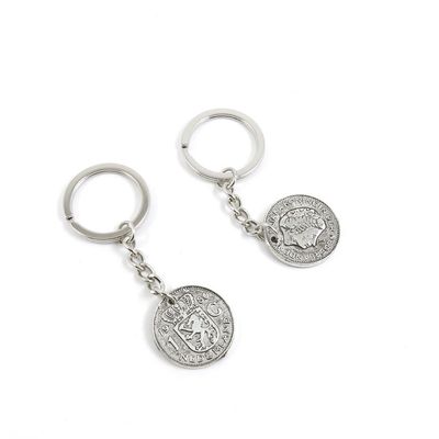 5 Pieces Keyring Key Ring P7MB3 Netherlands Coin Keychain Automotive Car Door Key Tags Findings Charms Chains