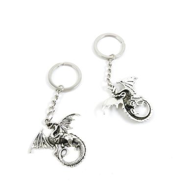 1 Pieces Keyring Key Ring M3IE9 Dragon Keychain Automotive Car Door Key Tags Findings Charms Chains