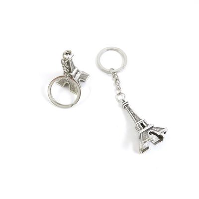 1 Pieces Keyring Key Ring P4IH4 Eiffel Tower Keychain Automotive Car Door Key Tags Findings Charms Chains