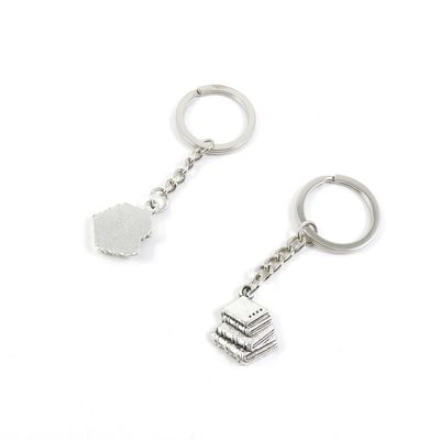 1 Pieces Keyring Key Ring Q4EP9 Books Keychain Automotive Car Door Key Tags Findings Charms Chains