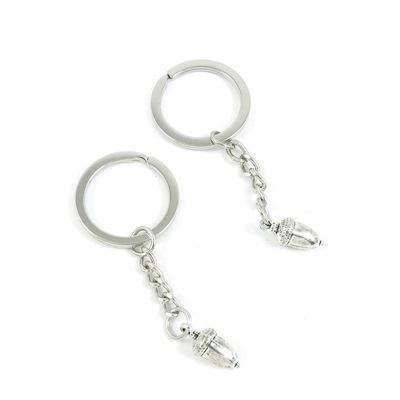 5 Pieces Keyring Key Ring C9SP6 Nuts Acorn Fruit Keychain Automotive Car Door Key Tags Findings Charms Chains