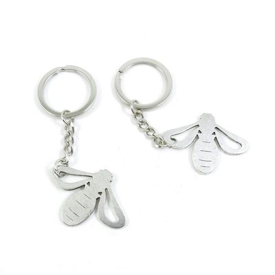 1 Pieces Keyring Key Ring V7NL8 Bees Keychain Automotive Car Door Key Tags Findings Charms Chains