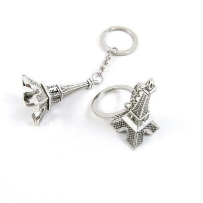 1 Pieces Keyring Key Ring L6EH6 Paris Eiffel Tower Keychain Automotive Car Door Key Tags Findings Charms Chains