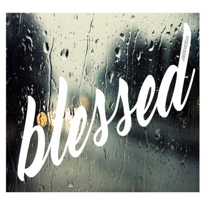 Luke Duke Decals Blessed White 8" Decal HQ BlackListed JDM KDM Style Die Cut Vinyl Sticker Decal - Great for virtually Any Smooth Surface - Durable up to 6 Years Out Doors