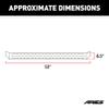ARIES 2055513 RidgeStep Black Steel 6-1/2 x 53-Inch Truck Running Boards, Select Dodge, Ram 1500, 2500, 3500 view 3