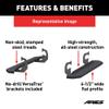 ARIES 2055513 RidgeStep Black Steel 6-1/2 x 53-Inch Truck Running Boards, Select Dodge, Ram 1500, 2500, 3500 view 4