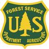Yellow Dog 6" Green Us Forest Service Shield Sticker view 1