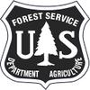 12" Black Us Forest Service Shield Sticker view 1