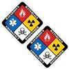 2 Pack 3" Hazmat Hazardous Materials Sticker view 1