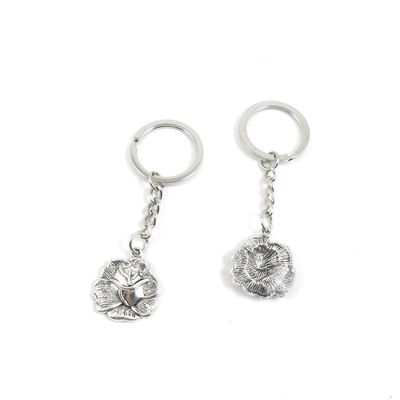 1 Pieces Keyring Keychain Keytag Key Ring Chain Tag Door Car Wholesale Jewelry Making Charms R2BJ2 Rose