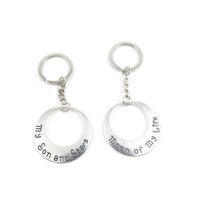 1 Pieces Keyring Keychain Keytag Key Ring Chain Tag Door Car Wholesale Jewelry Making Charms T3MX1 Moon of My Life