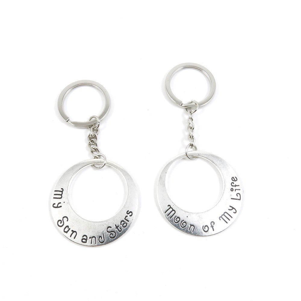 1 Pieces Keyring Keychain Keytag Key Ring Chain Tag Door Car Wholesale Jewelry Making Charms T3MX1 Moon of My Life
