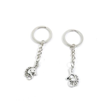 2 Pieces Keyring Keychain Keytag Key Ring Chain Tag Door Car Wholesale Jewelry Making Charms X1RV6 Unicorn