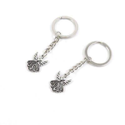 2 Pieces Keyring Keychain Keytag Key Ring Chain Tag Door Car Wholesale Jewelry Making Charms Q3UL6 Angel