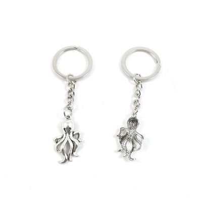 2 Pieces Keyring Keychain Keytag Key Ring Chain Tag Door Car Wholesale Jewelry Making Charms N1YN1 Octopus