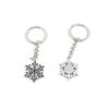 1 Pieces Keyring Keychain Keytag Key Ring Chain Tag Door Car Wholesale Jewelry Making Charms R1CV2 Snow Flake Snowflake view 1