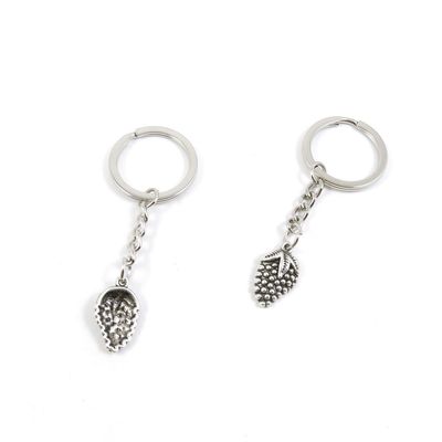 1 Pieces Keyring Keychain Keytag Key Ring Chain Tag Door Car Wholesale Jewelry Making Charms J1HQ8 Grape