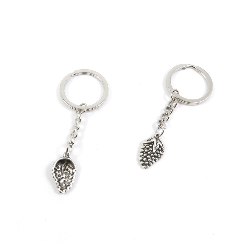 1 Pieces Keyring Keychain Keytag Key Ring Chain Tag Door Car Wholesale Jewelry Making Charms J1HQ8 Grape