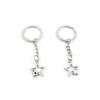 2 Pieces Keyring Keychain Keytag Key Ring Chain Tag Door Car Wholesale Jewelry Making Charms P5KA8 Five-Pointed Star view 1