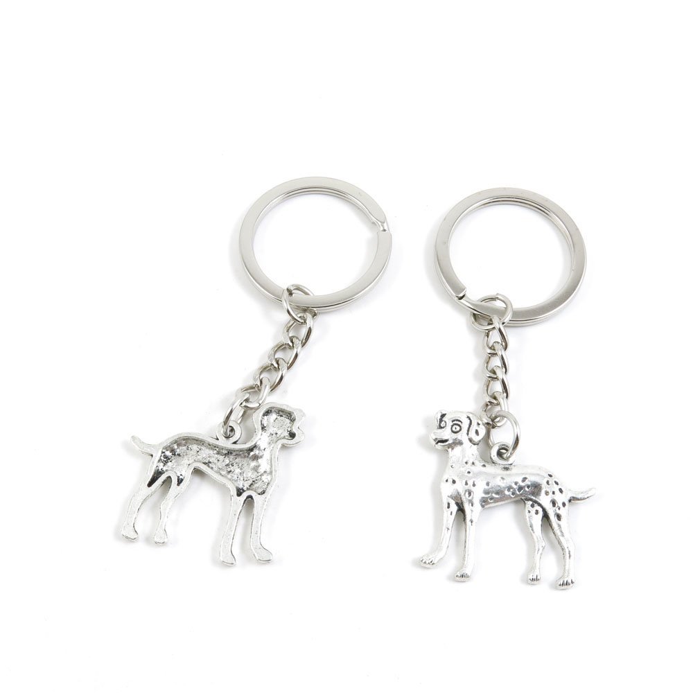 1 Pieces Keyring Keychain Keytag Key Ring Chain Tag Door Car Wholesale Jewelry Making Charms C6DC6 Dalmatian