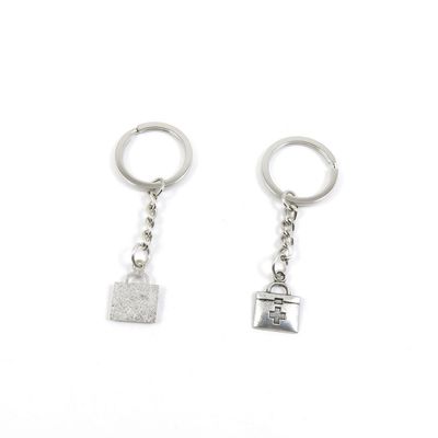 2 Pieces Keyring Keychain Keytag Key Ring Chain Tag Door Car Wholesale Jewelry Making Charms E1IB1 Medicine Box
