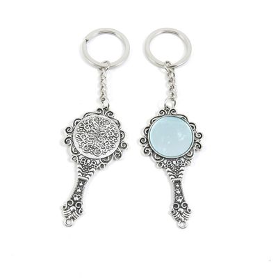 1 Pieces Keyring Keychain Keytag Key Ring Chain Tag Door Car Wholesale Jewelry Making Charms B1CS6 Mirror