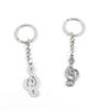 1 Pieces Keyring Keychain Keytag Key Ring Chain Tag Door Car Wholesale Jewelry Making Charms G5FD6 Music Note view 1
