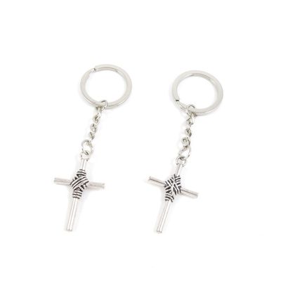 1 Pieces Keyring Keychain Keytag Key Ring Chain Tag Door Car Wholesale Jewelry Making Charms M5JR4 Latin Cross