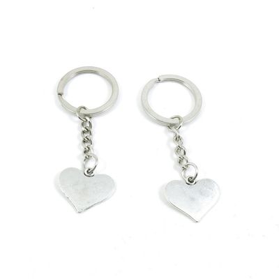 1 Pieces Keyring Keychain Keytag Key Ring Chain Tag Door Car Wholesale Jewelry Making Charms E6FZ7 Love Heart