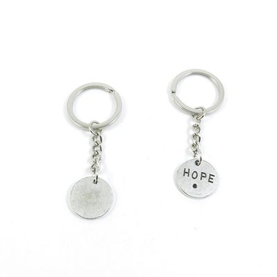 2 Pieces Keyring Keychain Keytag Key Ring Chain Tag Door Car Wholesale Jewelry Making Charms S6QF4 Hope Signs