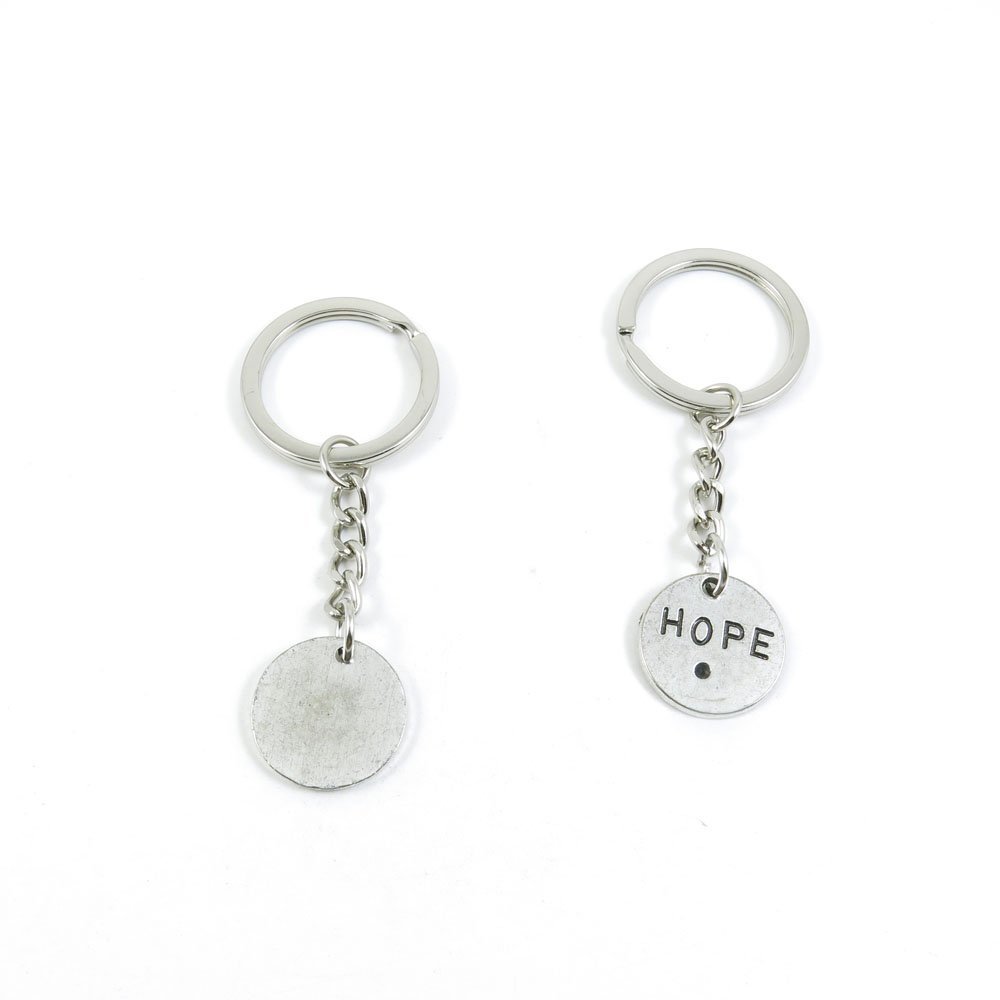 2 Pieces Keyring Keychain Keytag Key Ring Chain Tag Door Car Wholesale Jewelry Making Charms S6QF4 Hope Signs