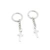 1 Pieces Keyring Keychain Keytag Key Ring Chain Tag Door Car Wholesale Jewelry Making Charms G0YX8 Latin Cross view 1