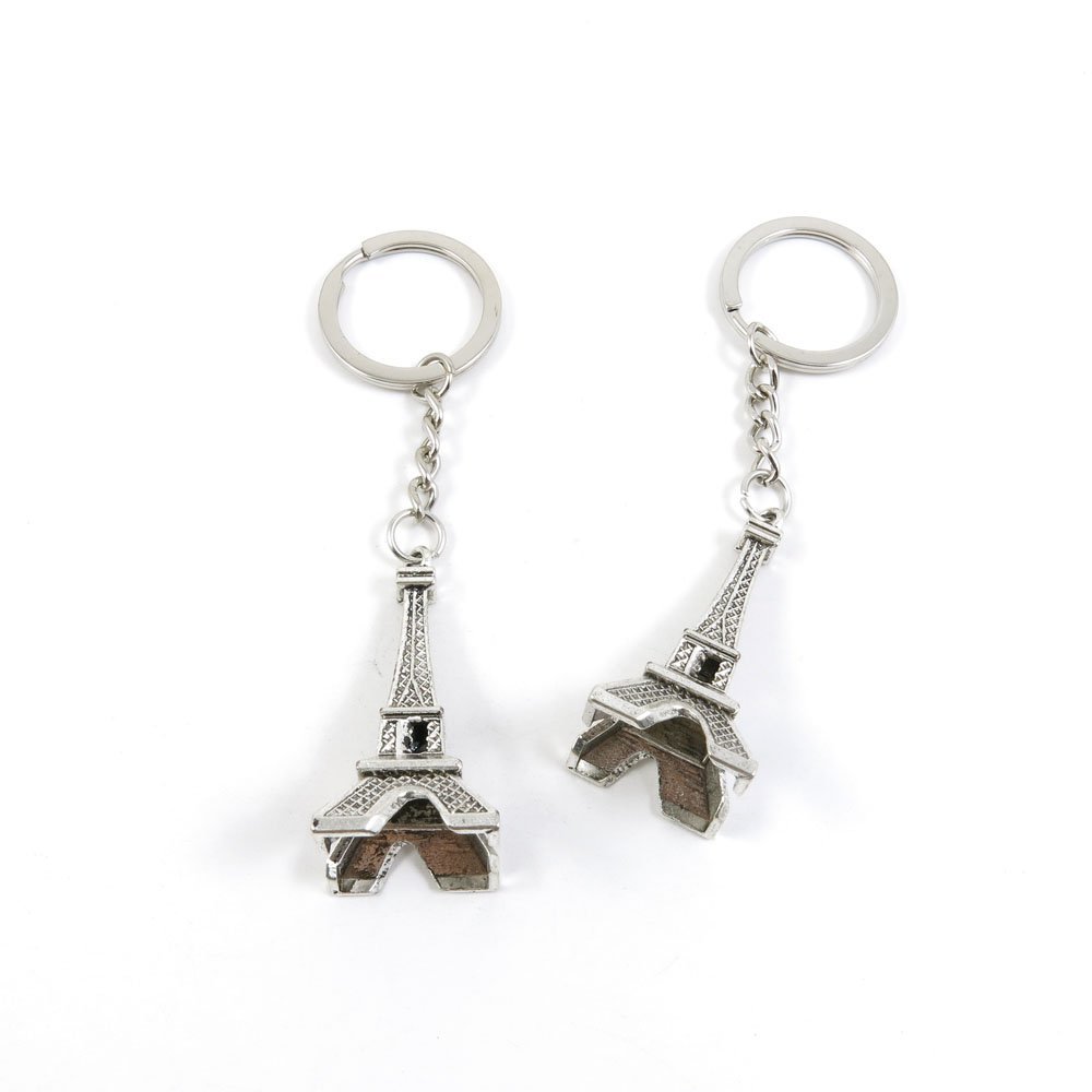 1 Pieces Keyring Keychain Keytag Key Ring Chain Tag Door Car Wholesale Jewelry Making Charms R4VL5 Paris Eiffel Tower