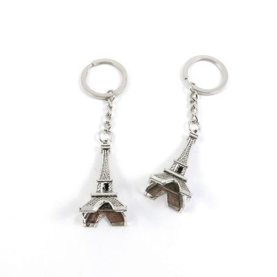2 Pieces Keyring Keychain Keytag Key Ring Chain Tag Door Car Wholesale Jewelry Making Charms R4VL5 Paris Eiffel Tower