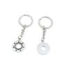2 Pieces Keyring Keychain Keytag Key Ring Chain Tag Door Car Wholesale Jewelry Making Charms E1SF2 Sun Tag view 1