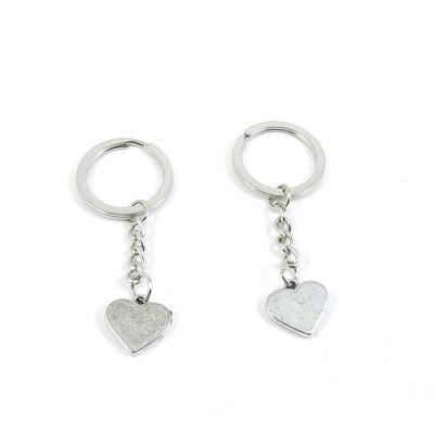 1 Pieces Keyring Keychain Keytag Key Ring Chain Tag Door Car Wholesale Jewelry Making Charms J3HD2 Love Heart